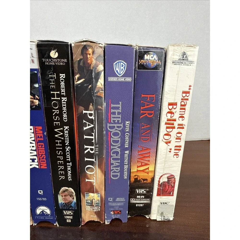 Lot Of 7 Vintage VHS -‎ 80s, 90s, 2000s Videos Mix- Patriot, Pearl Harbor